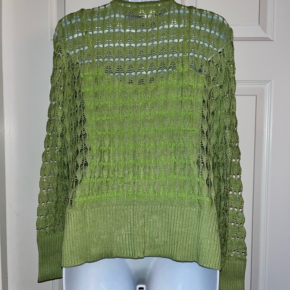 Cache Silk Cardigan With Sequins And Tank Top In … - image 4